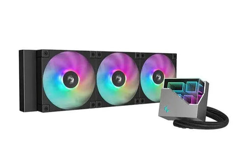 DEEPCOOL LT360 A-RGB 360mm AIO Liquid Cooler (Black) - Anigma