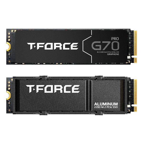 TEAMGROUP T-FORCE G70 Pro 1TB NVMe SSD – PCIe Gen4x4 M.2 2280, Up to 7,400MB/s, DRAM Cache, PS5 Compatible