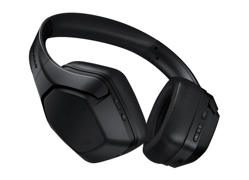 Black Cougar wireless gaming headset with cushioned ear pads and control buttons