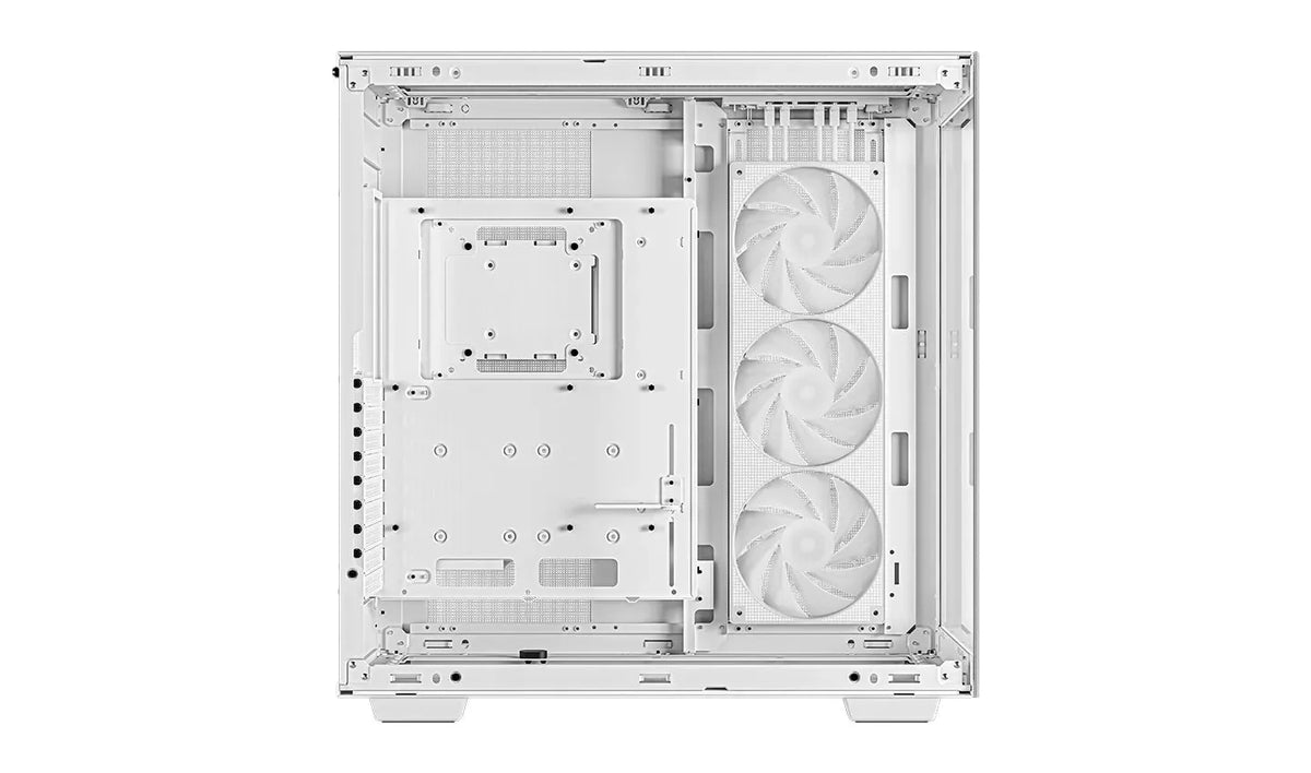 Deepcool CH780 Panoramic Dual Chamber Case White (3x 140mm ARGB Fans Included)