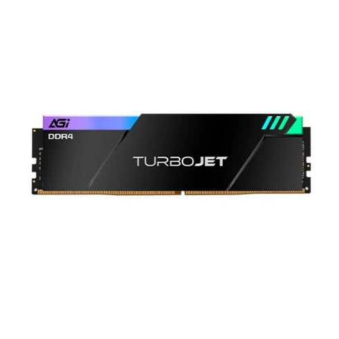 AGI TURBOJET UD848 Gaming RAM – 16GB Kit (2×8GB) DDR4 3600MHz, CL18, RGB Heat Sink - Image 1