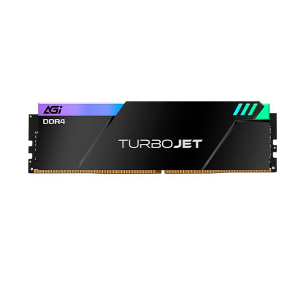AGI TURBOJET UD848 Gaming RAM – 16GB Kit (2×8GB) DDR4 3600MHz, CL18, RGB Heat Sink - Image 1