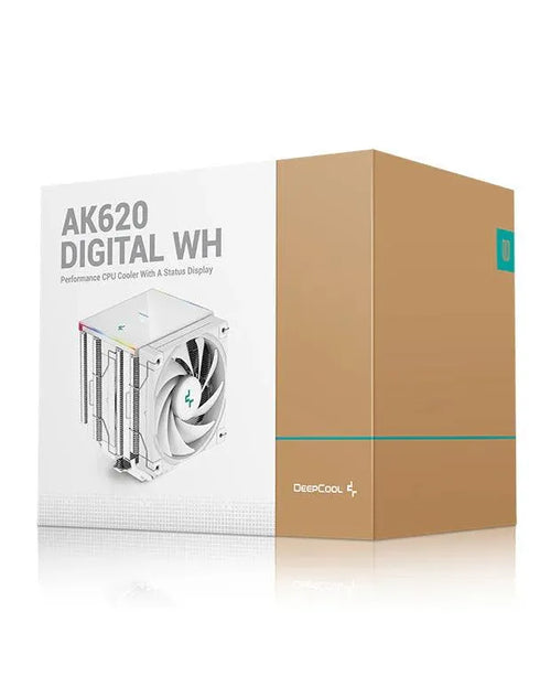 DEEPCOOL AK620 Digital CPU Air Cooler White - Anigma