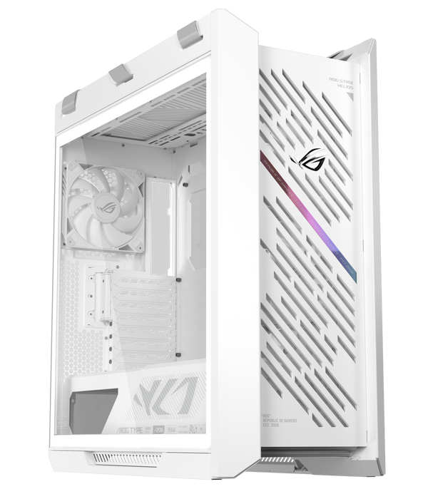 Asus ROG Strix Helios II GX601S White Edition RGB Mid Tower Case (4x 140mm Non RGB Fans Included)