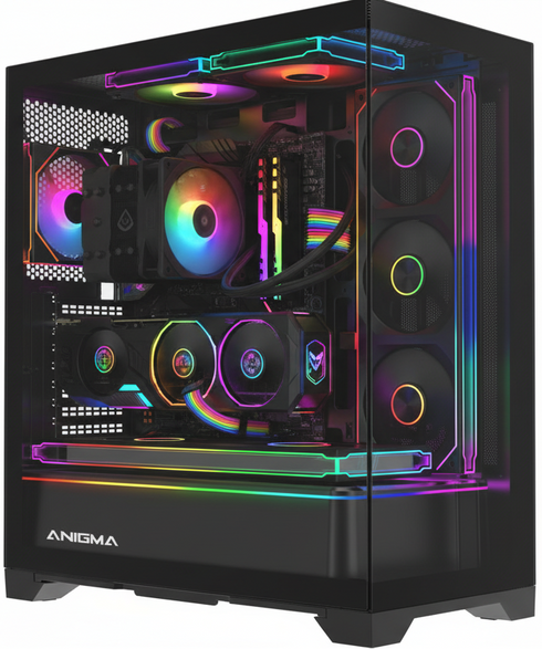 Mid Tower Multipurpose Ryzen 9800x3D RTX 5070 ti 32GB RAM DDR5 1TB M.2 PC