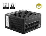 Msi MPG A850G 850Watts 80 Plus Gold PCIE 5.0 Full Modular ATX Power Supply - Anigma