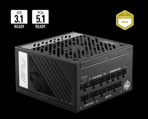 Msi MPG A850G 850Watts 80 Plus Gold PCIE 5.0 Full Modular ATX Power Supply - Anigma