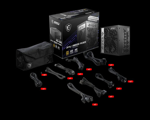 Msi MPG A850G 850Watts 80 Plus Gold PCIE 5.0 Full Modular ATX Power Supply - Anigma