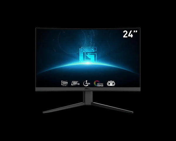 Msi 24 Inch G24C4 E2 (1920 x 1080) VA Curved 180Hz 1MS Gaming Monitor - Anigma