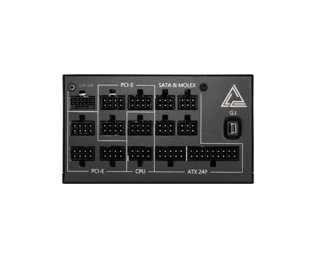Msi MEG Ai1300P 1300Watts 80 Plus Platinum PCIE 5.0 Full Modular ATX Power Supply - Anigma