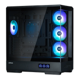 GHE Zalman P50 DS ATX Gehäuse Tempered Glass Panoramic View - Schwarz