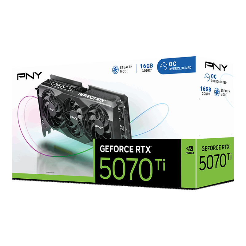PNY GeForce RTX 5070 Ti OC Triple Fan - Packaging