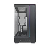 Montech KING 15 PRO Black – Micro-ATX Dual-Chamber PC Case, 15° Curved Tempered Glass, 4x ARGB PWM Fans Pre-installed