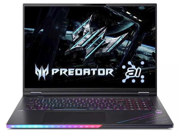 Acer Predator Helios 18 AI Gaming Laptop – 18" WQXGA 250Hz, Intel Core Ultra 9 275HX, RTX 5080, 64GB DDR5, 2TB SSD, Windows 11 Home