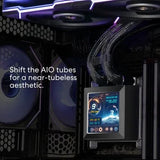 Lian Li HydroShift 360TL LCD 360mm ARGB AIO Liquid CPU Cooler Black - Anigma
