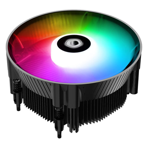 ID-COOLING DK-07i Rainbow CPU Air Cooler – 60mm Low-Profile, 120mm PWM Fan, Fixed RGB, 125W TDP, Intel LGA 1700/1851 Ready