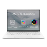 ASUS Zenbook S 14 OLED UX5406AA Laptop | Intel Core Ultra 9 386H | 32GB | 1TB SSD | 14" 3K OLED Touch 120Hz | Win 11 Pro | Scandinavian White