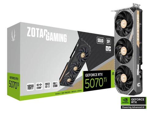 ZOTAC Gaming GeForce Solid RTX 5070 TI OC 16GB GDDR7 SFF Graphics Card - Anigma
