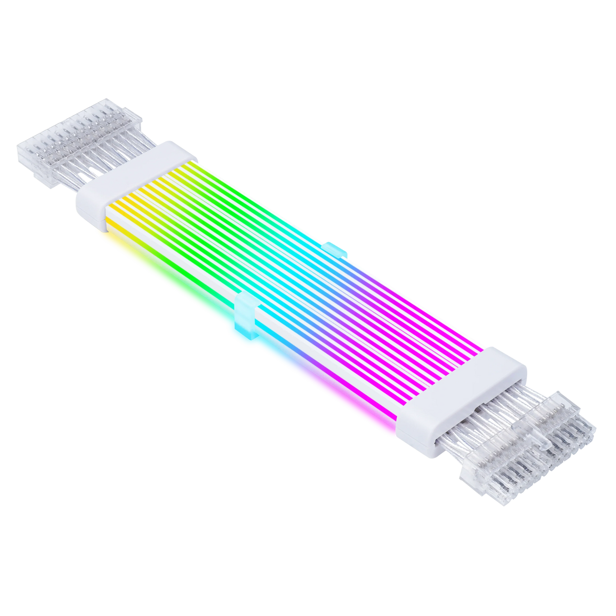 AC24 MB 24-Pin Extension Cable – White Sleeved PC Power Cable - Anigma