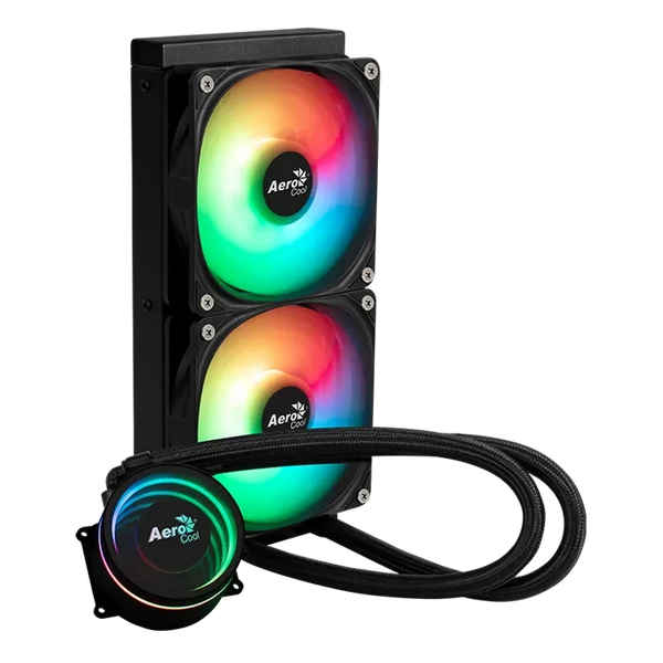 Aerocool Oasis L240 2x120mm ARGB fans CPU 240mm Liquid Cooler - Anigma