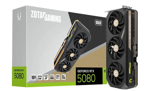 ZOTAC GAMING GeForce RTX 5080 SOLID 16GB GDDR7 - PREORDER - Anigma