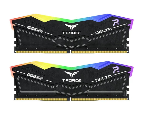 Team T-FORCE DELTA RGB 7200Mhz 48GB (2x24GB) DDR5 (INTEL XMP & AMD EXPO) Black - Anigma