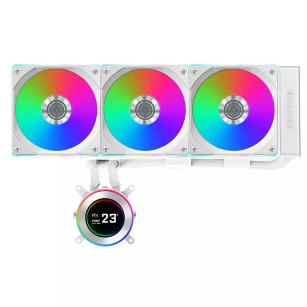 Lian Li HydroShift II 360R LCD-C 360mm ARGB AIO Liquid CPU Cooler White - Anigma