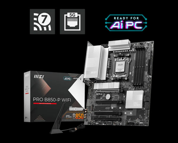 MSI Pro B850-P WiFi DDR5 (AM5 ATX Motherboard)