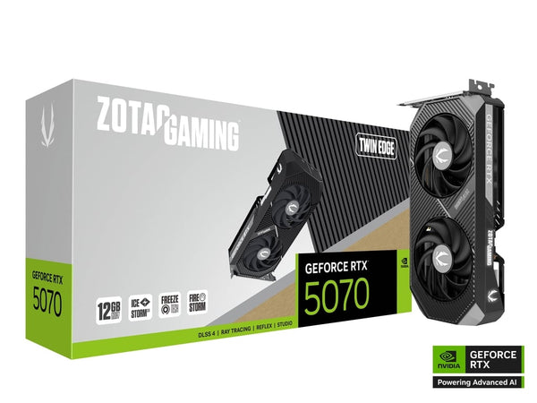 ZOTAC Gaming GeForce Twin Edge RTX 5070 12GB GDDR7 Graphics Card