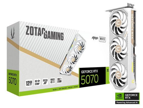 ZOTAC GAMING GeForce RTX 5070 AMP White Edition 12GB GDDR7 - Anigma