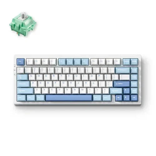 MCHOSE G75 Pro Tri-mode Gasket Structure Gaming Mechanical Keyboard Arctic Snow