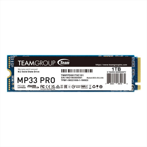 TEAM GROUP MP33 PRO M.2 1TB 3,500MB/s SSD