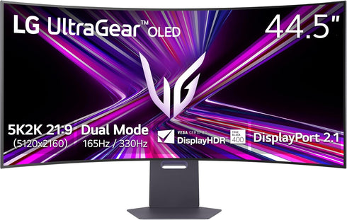 LG Ultragear 45 inch 5K2K WUHD OLED (5120 x 2160) 165Hz 0.03ms Curved Gaming Monitor - Anigma