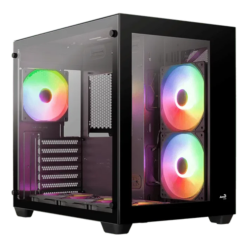 Aerocool Dryft Mid-Tower Gaming Case (6x 120mm ARGB Fans Included) - Anigma