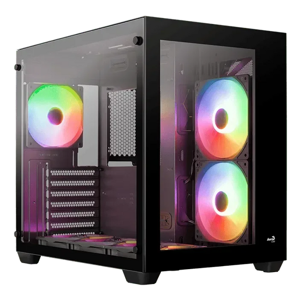 Aerocool Dryft Mid-Tower Gaming Case (6x 120mm ARGB Fans Included) - Anigma