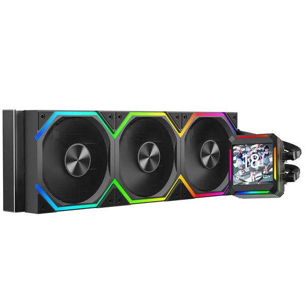 Jungle Leopard ASTROSHEL V2G 360mm with LCD Display ARGB AIO Liquid Cooler - Black
