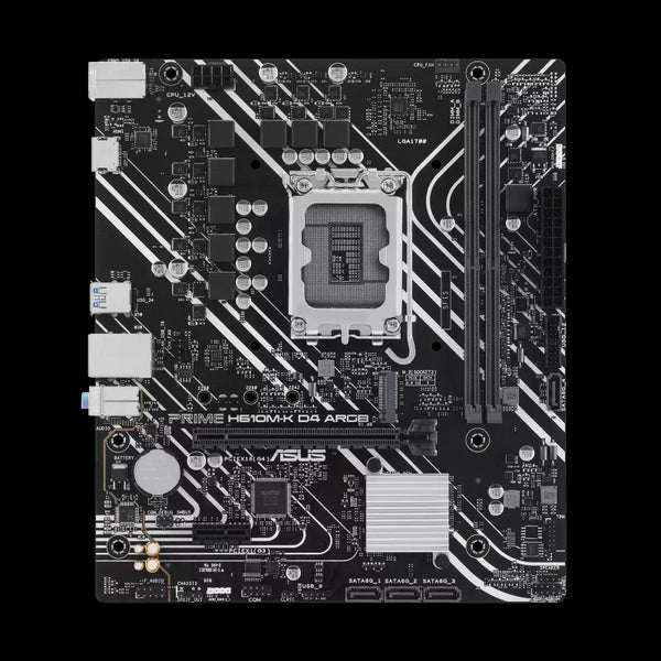 ASUS PRIME H610M-K D4 ARGB DDR4 Micro-ATX Motherboard