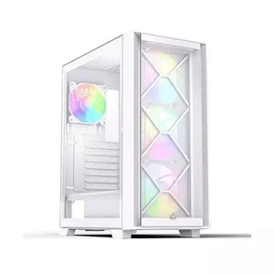 Montech AIR 1000 Premium Mid-Tower Case (3x 140mm ARGB Fans Included + 1x 120mm ARGB Fans Included), White