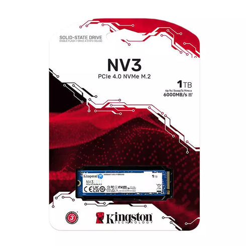 Kingston 2TB PCIe 4.0 NV3 NVMe M.2 2280 SSD - Anigma