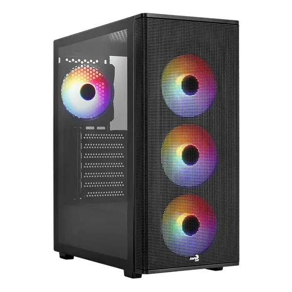 Aerocool Designer Mid-Tower Gaming Case (4x 120mm ARGB Fans Included) - Anigma
