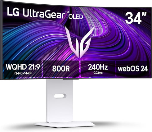 LG Ultragear 34 inch 240Hz 0.03ms OLED WQHD (3440 x 1440) Curved Gaming Monitor - Anigma