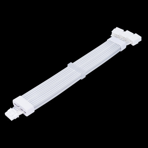 Acegeek Sleeved AC124 ARGB 12+4 Pin Extender Cable, White - Anigma