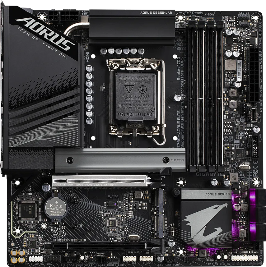 GIGABYTE Z790M AORUS ELITE Micro ATX Motherboard