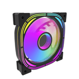 DarkFlash INF 24 PWM ARGB 120mm Fan Black | 1600 RPM | 65 CFM | Rifle Bearing | A-RGB