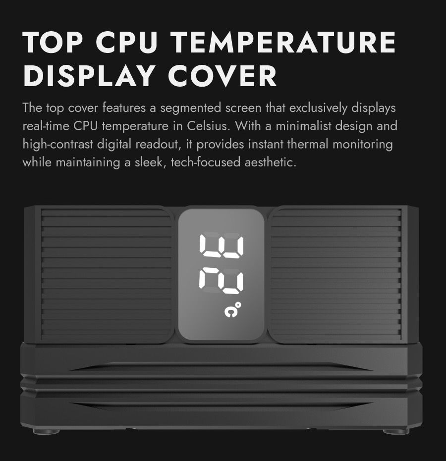 darkFlash M400 Digital Display Tower CPU Cooler