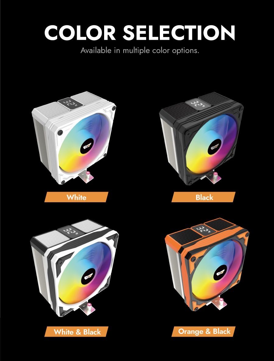 darkFlash M400 Digital Display Tower CPU Cooler
