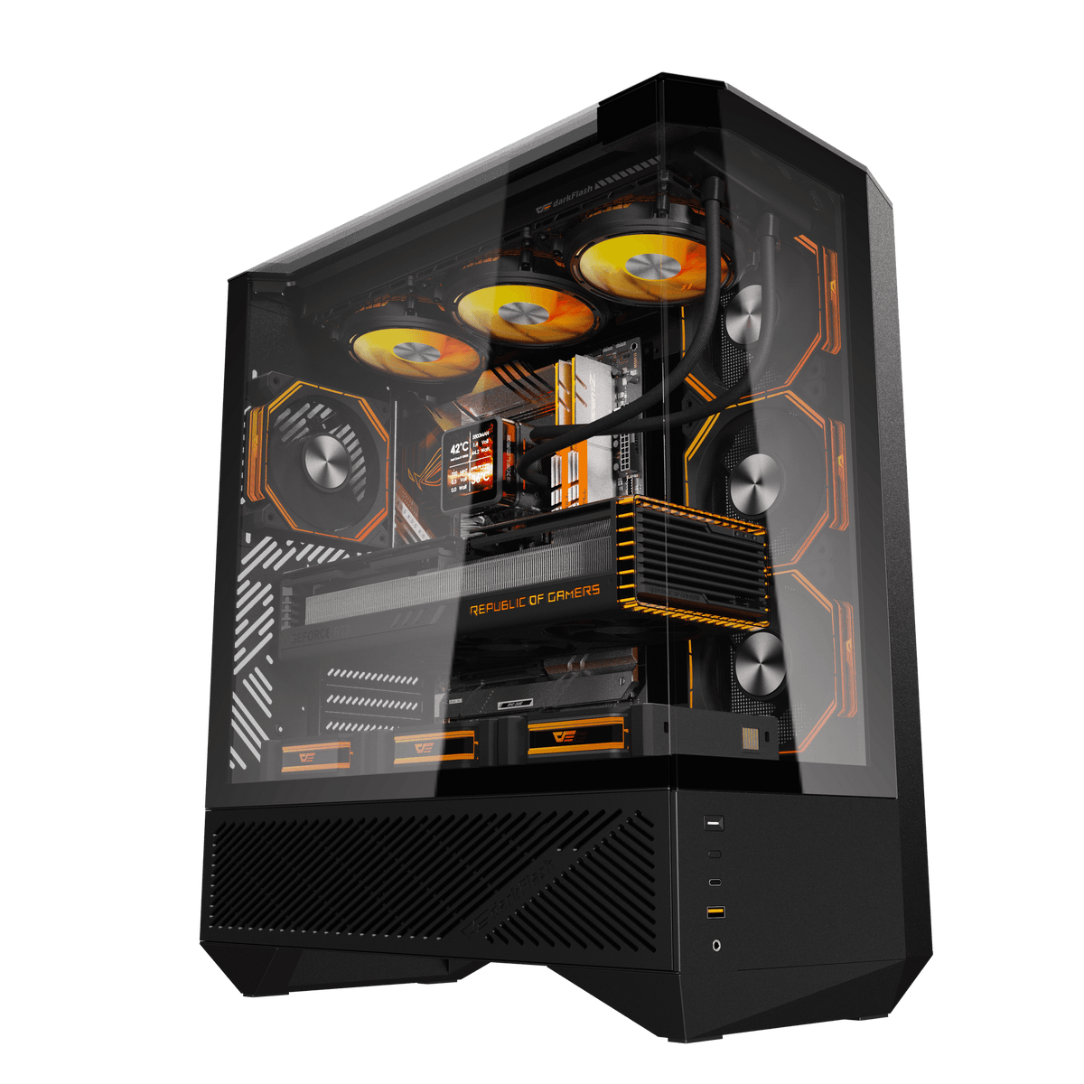 darkFlash DY460 ATX PC Case