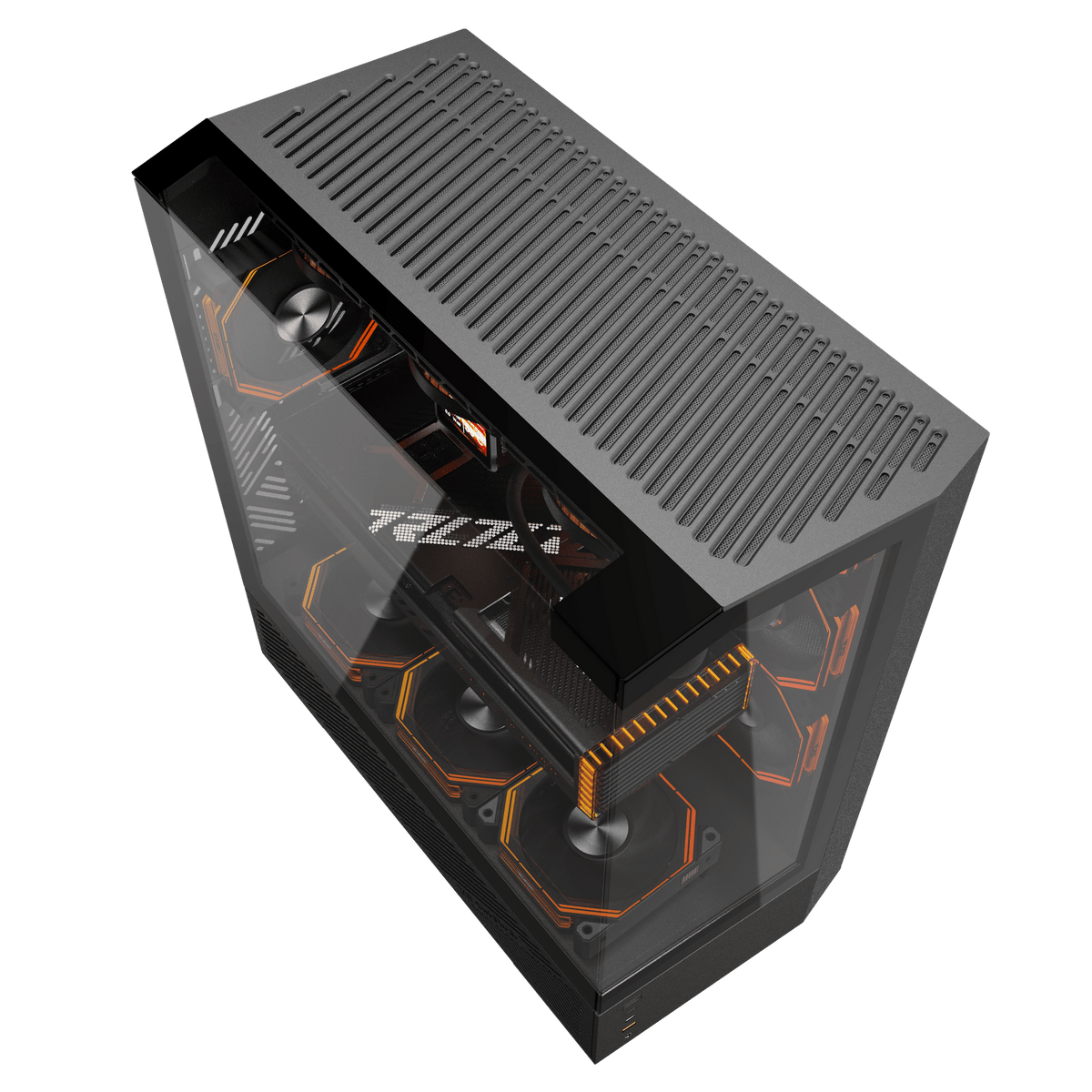 darkFlash DY460 ATX PC Case - Side View