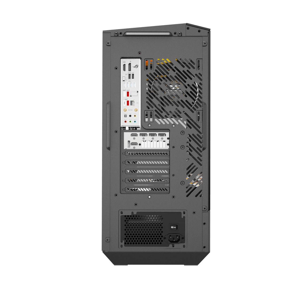 darkFlash DY460 ATX PC Case - Rear