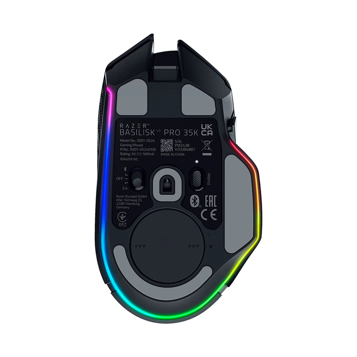 Razer Basilisk V3 Pro 35K HyperSpeed Wireless 112g Focus Pro 35K Gaming Mouse - Black